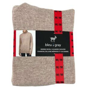 Bleu Gray Women's Tan Merino Wool Cashmere Sweater | Various Sizes